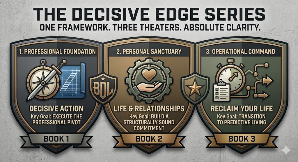 The Decisive Edge series: one framework, three theaters—professional foundation, personal sanctuary, operational command